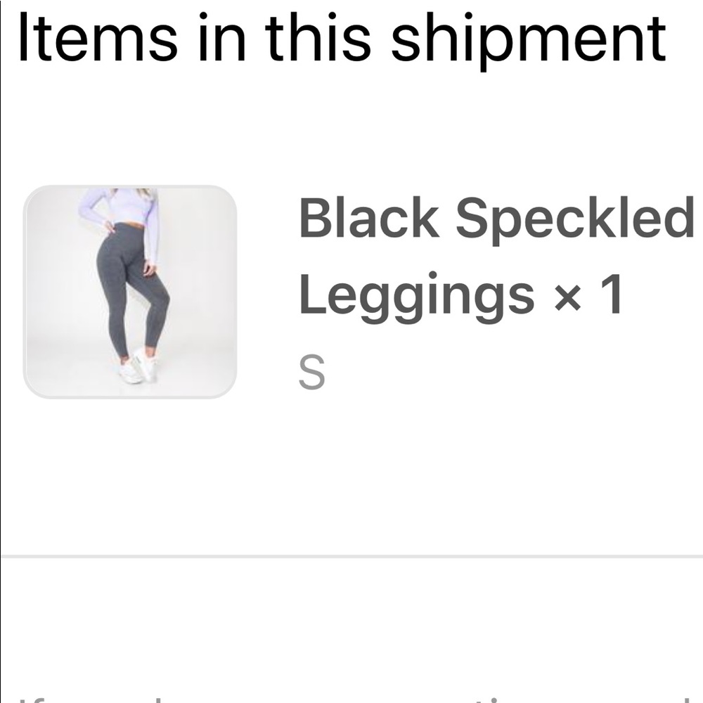 NVGTN black speckled leggings
